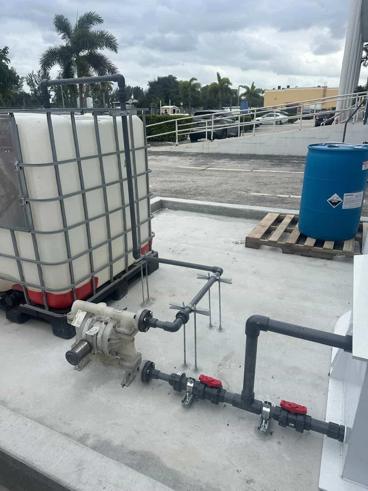 Before and after of a Water pump installation by a plumber in Coral Gables
